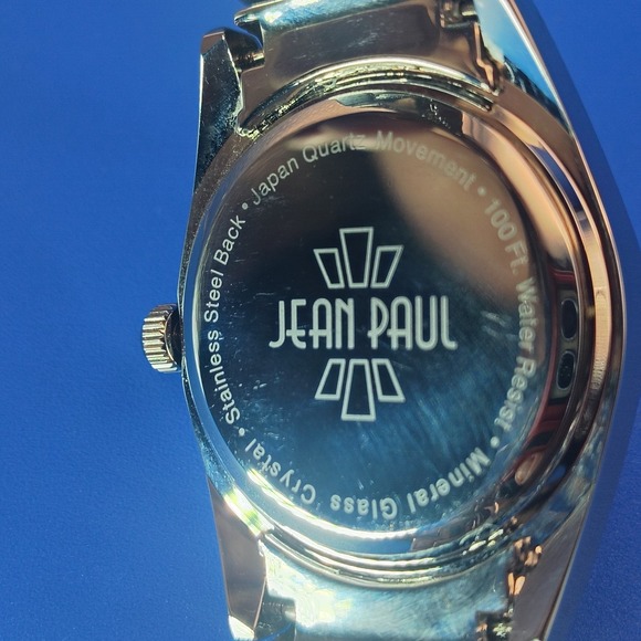 Vintage 2014 Jean Paul NY Date Crystal Bezel 35mm Women\'s Quartz Watch *Mint main image 12
